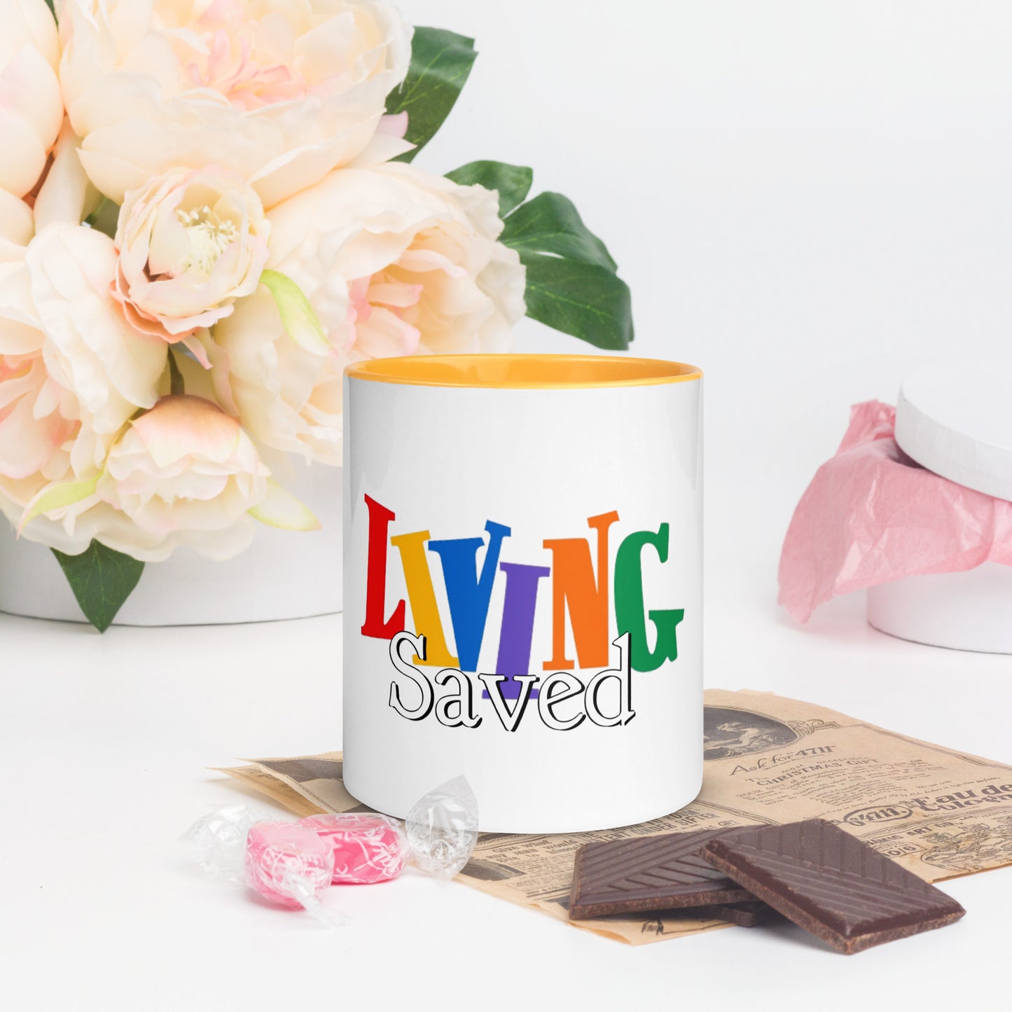 Living Saved Mug with Color Inside